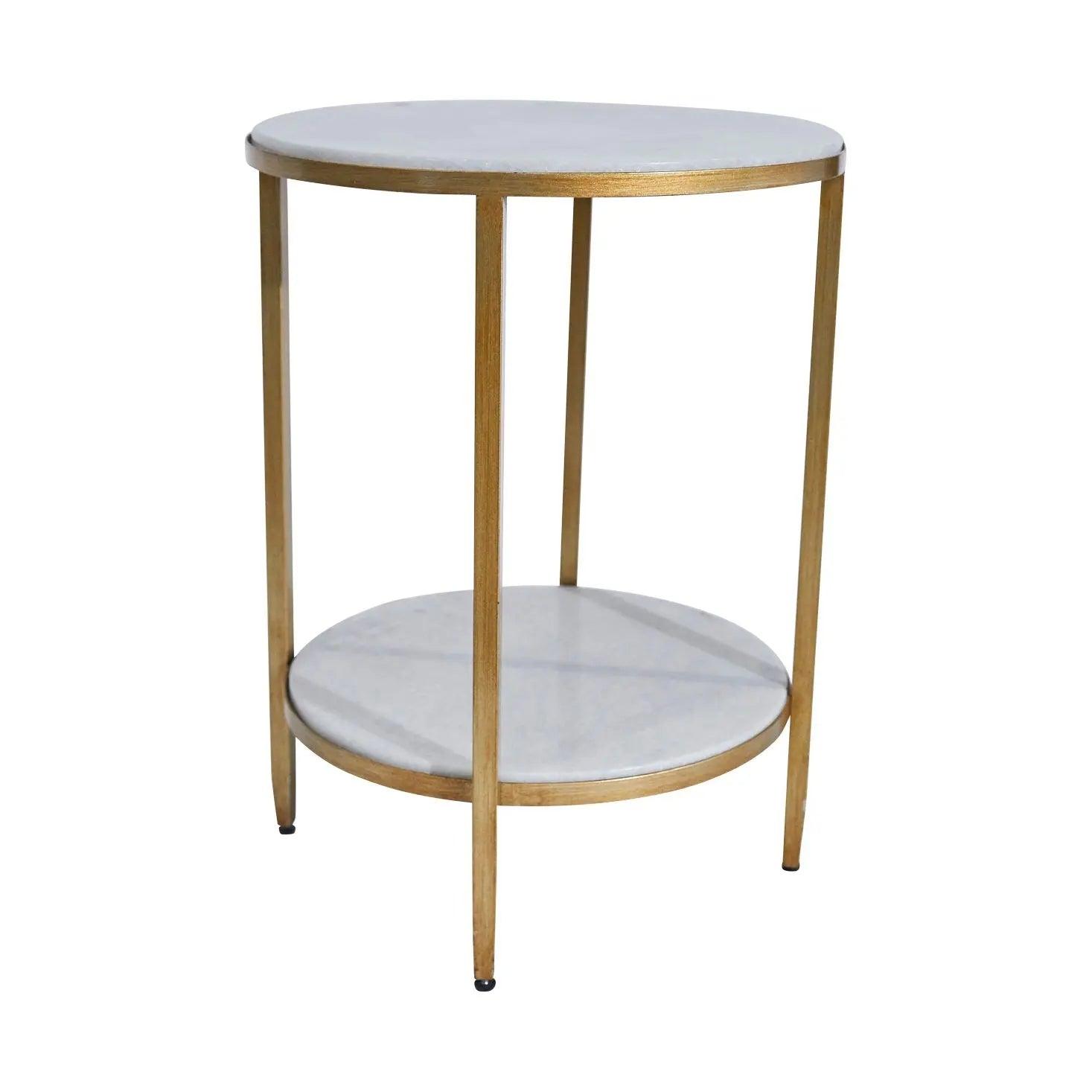 Cafe Lighting & Living Chloe Side Table - Antique Gold - Side Table311699320294096901 2