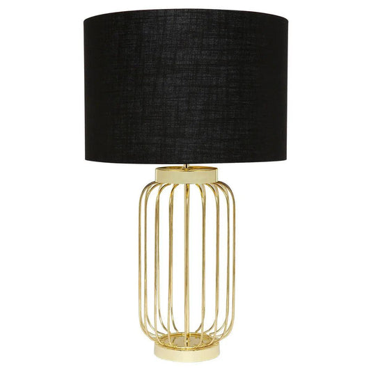 Cafe Lighting & Living Cleo Table Lamp - Gold - Table Lamp and Shade115639320294095508 1