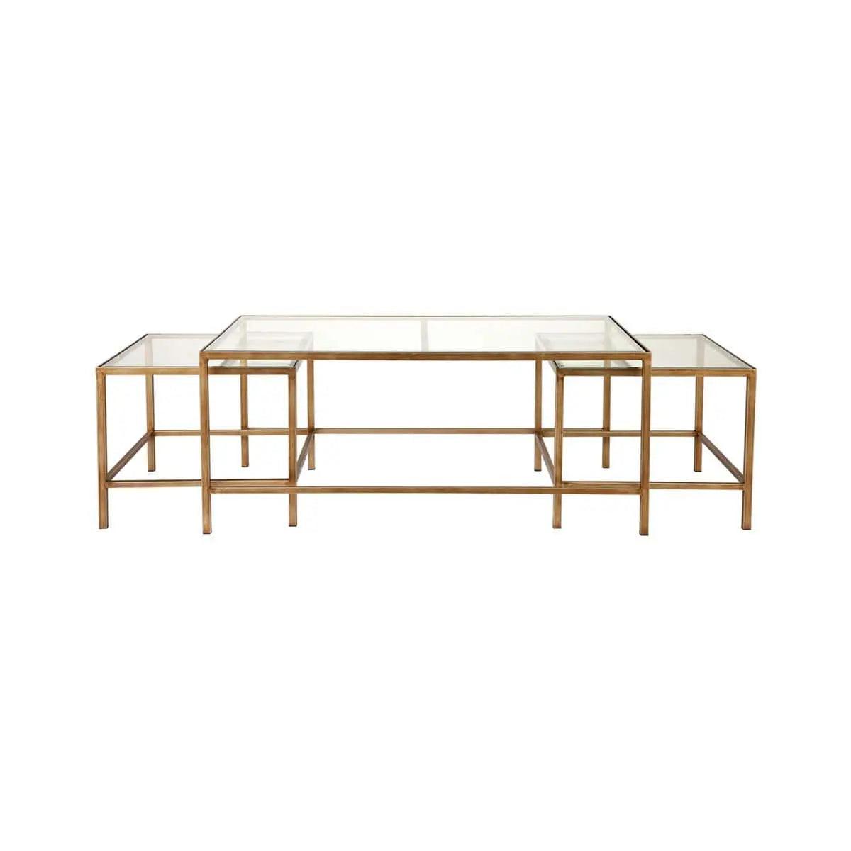 Cafe Lighting & Living Cocktail Glass Nesting Coffee Table - Antique Gold - Coffee Table324069320294117378 1