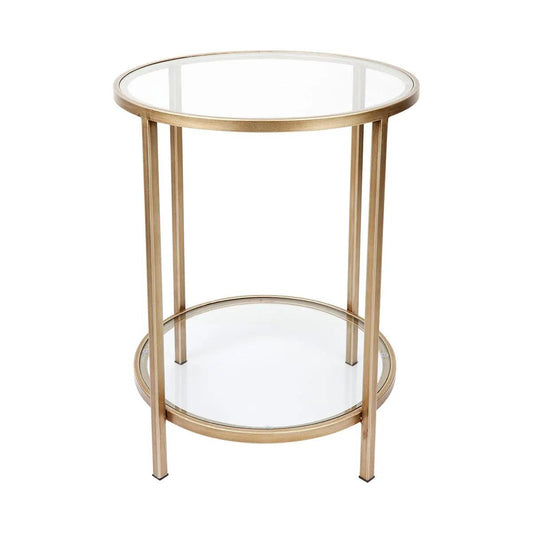 Cafe Lighting & Living Cocktail Glass Round Side Table - Antique Gold - Side Table324129320294117453 1