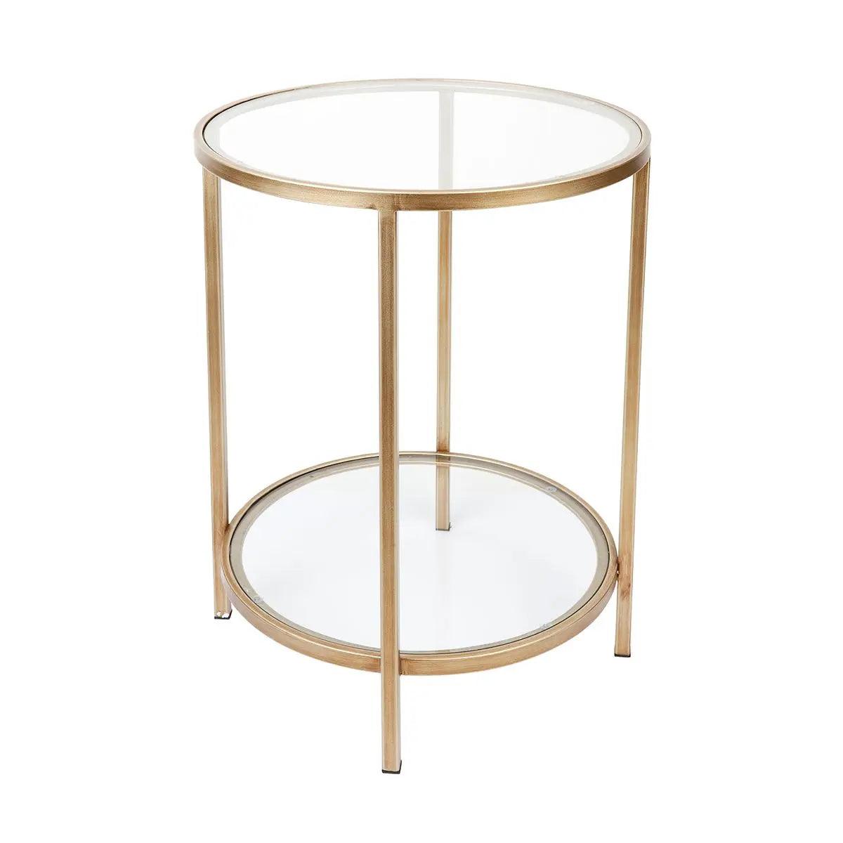 Cafe Lighting & Living Cocktail Glass Round Side Table - Antique Gold - Side Table324129320294117453 3