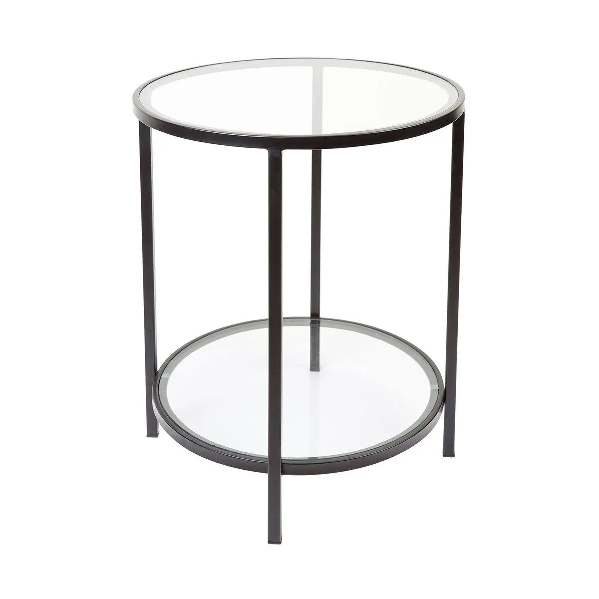 Cafe Lighting & Living Cocktail Glass Round Side Table - Black - Side Table324139320294117460 2