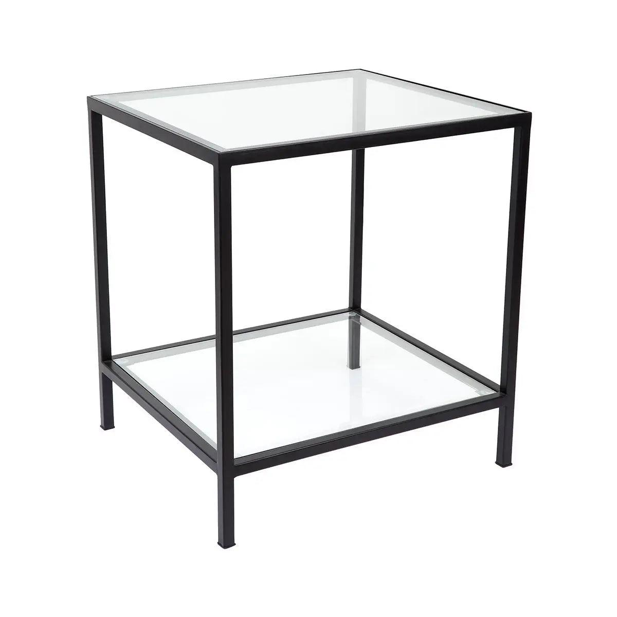 Cafe Lighting & Living Cocktail Glass Square Side Table - Black - Side Table324119320294117422 2