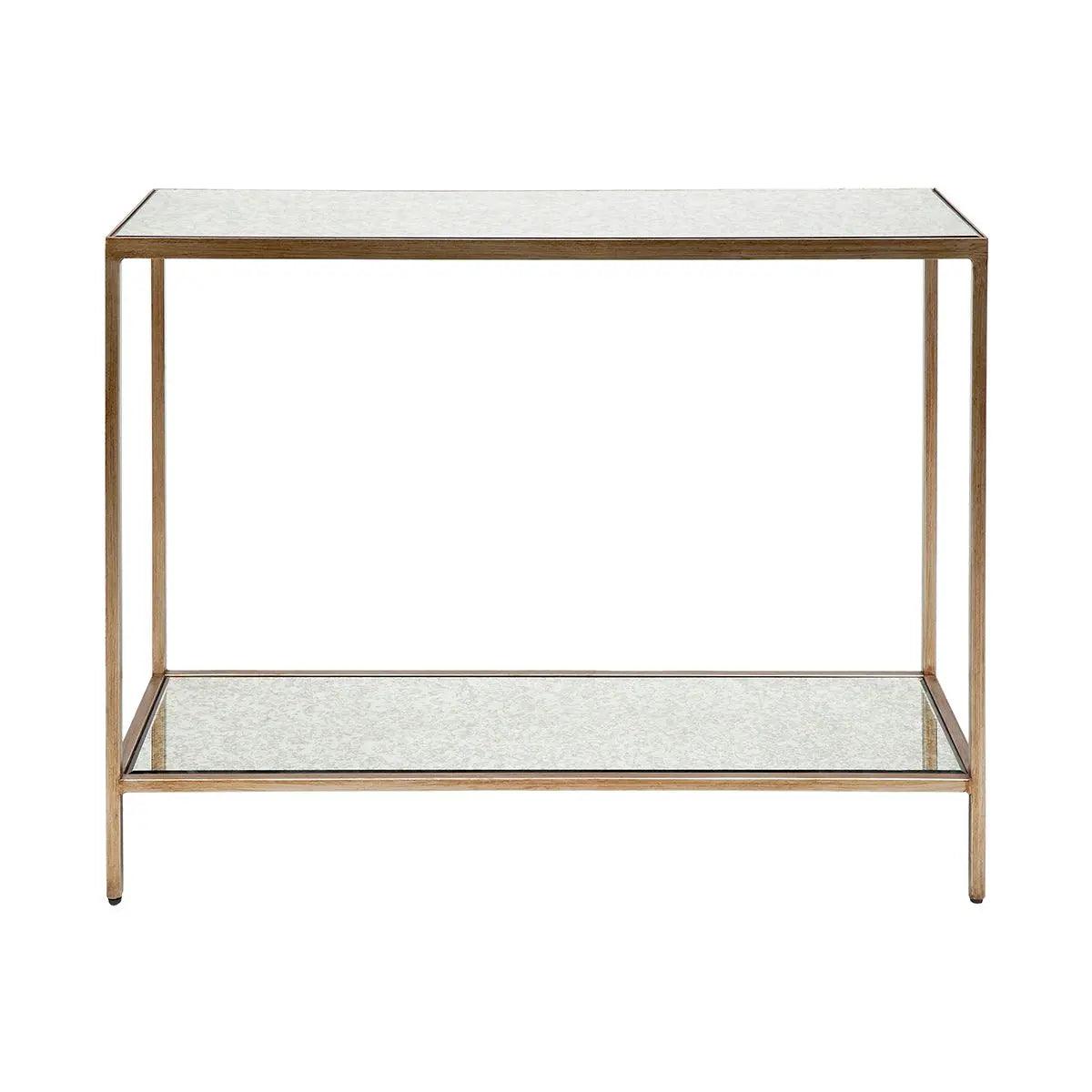 Cafe Lighting & Living Cocktail Mirrored Console Table - Small Antique Gold - Console Table322169320294115527 1