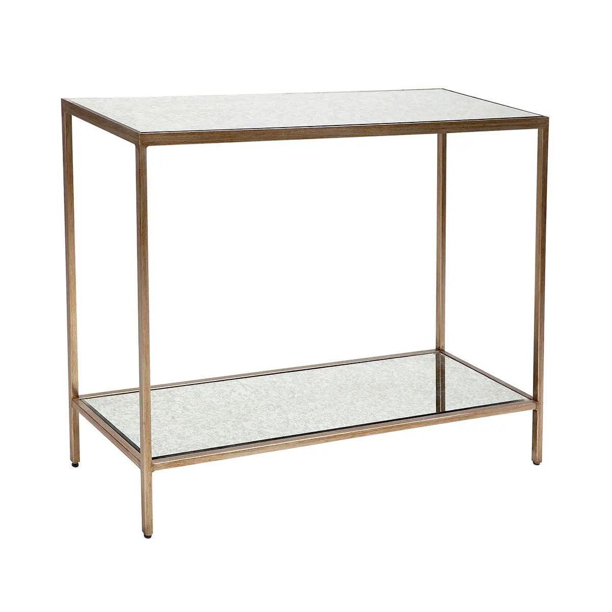 Cafe Lighting & Living Cocktail Mirrored Console Table - Small Antique Gold - Console Table322169320294115527 2