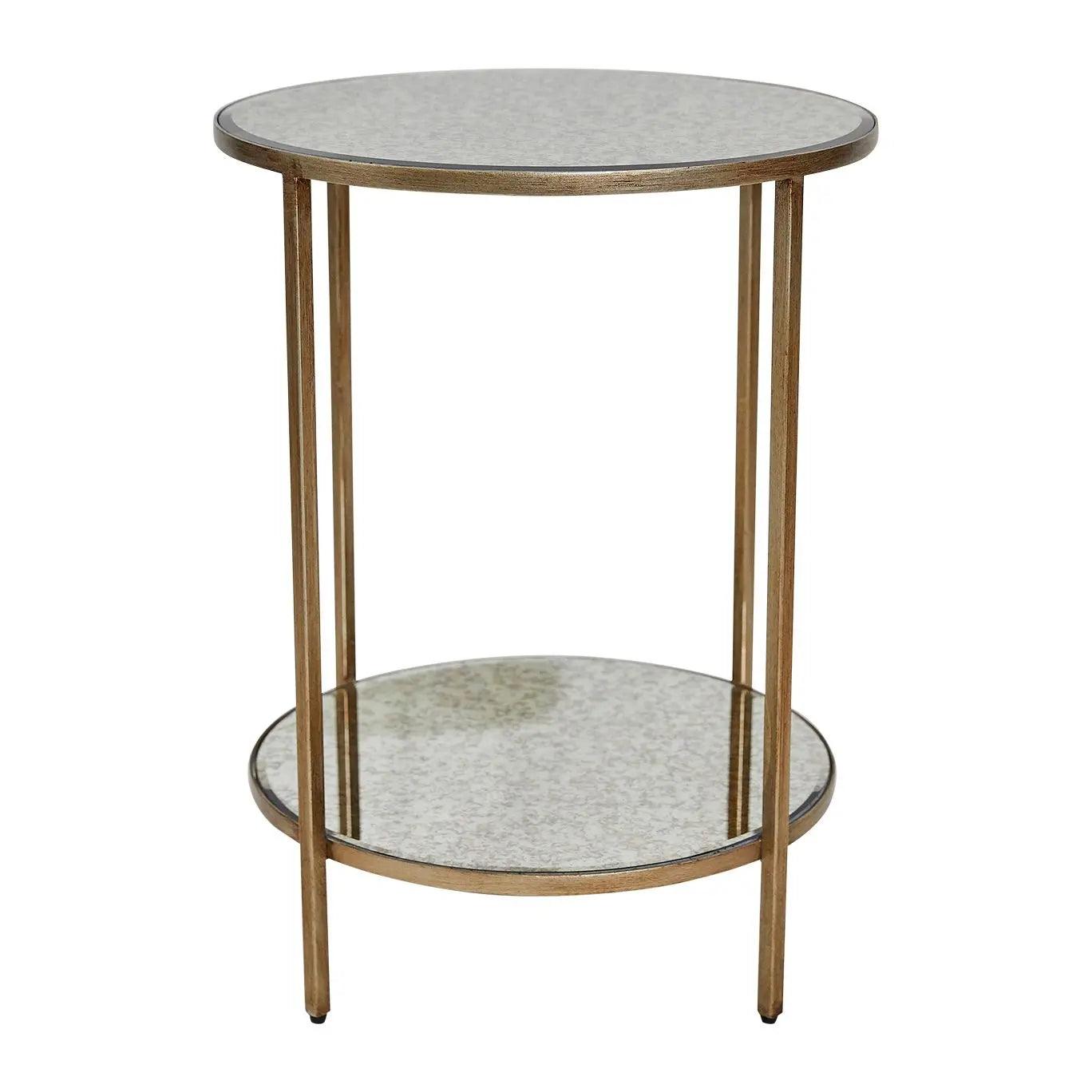 Cafe Lighting & Living Cocktail Mirrored Side Table - Antique Gold - Side Table321909320294114988 1