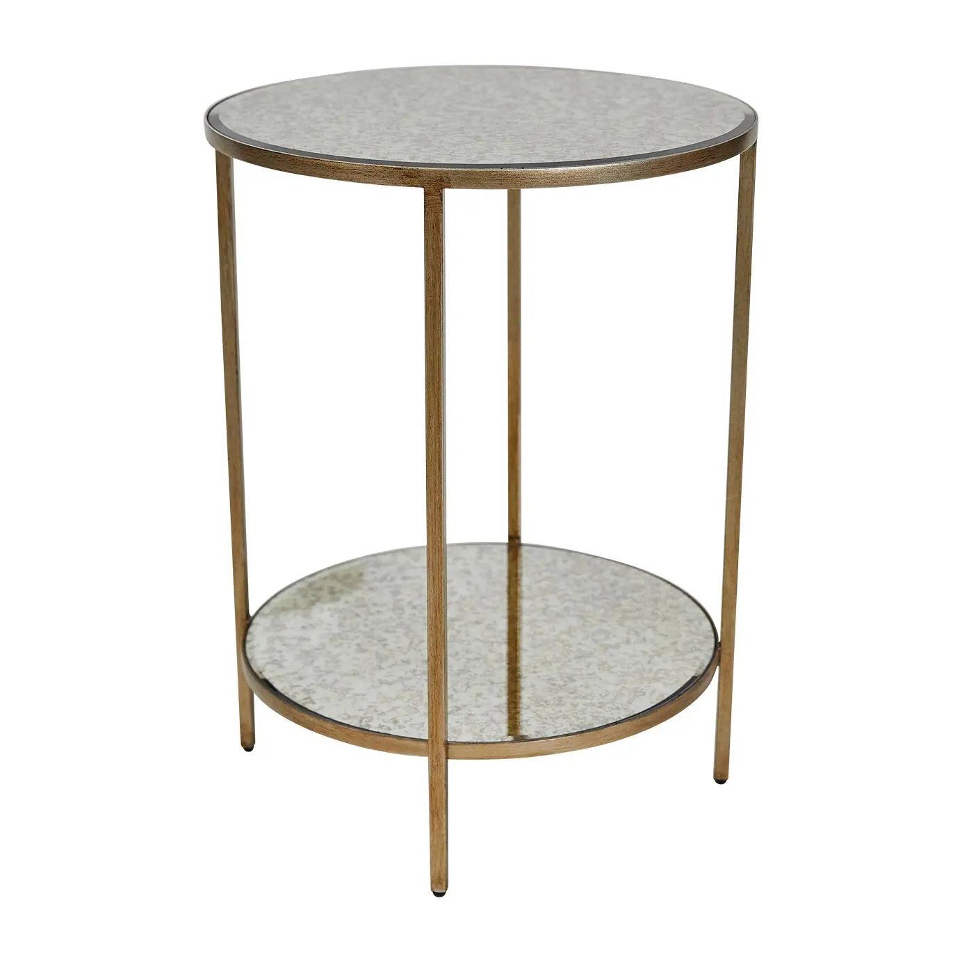 Cafe Lighting & Living Cocktail Mirrored Side Table - Antique Gold - Side Table321909320294114988 4