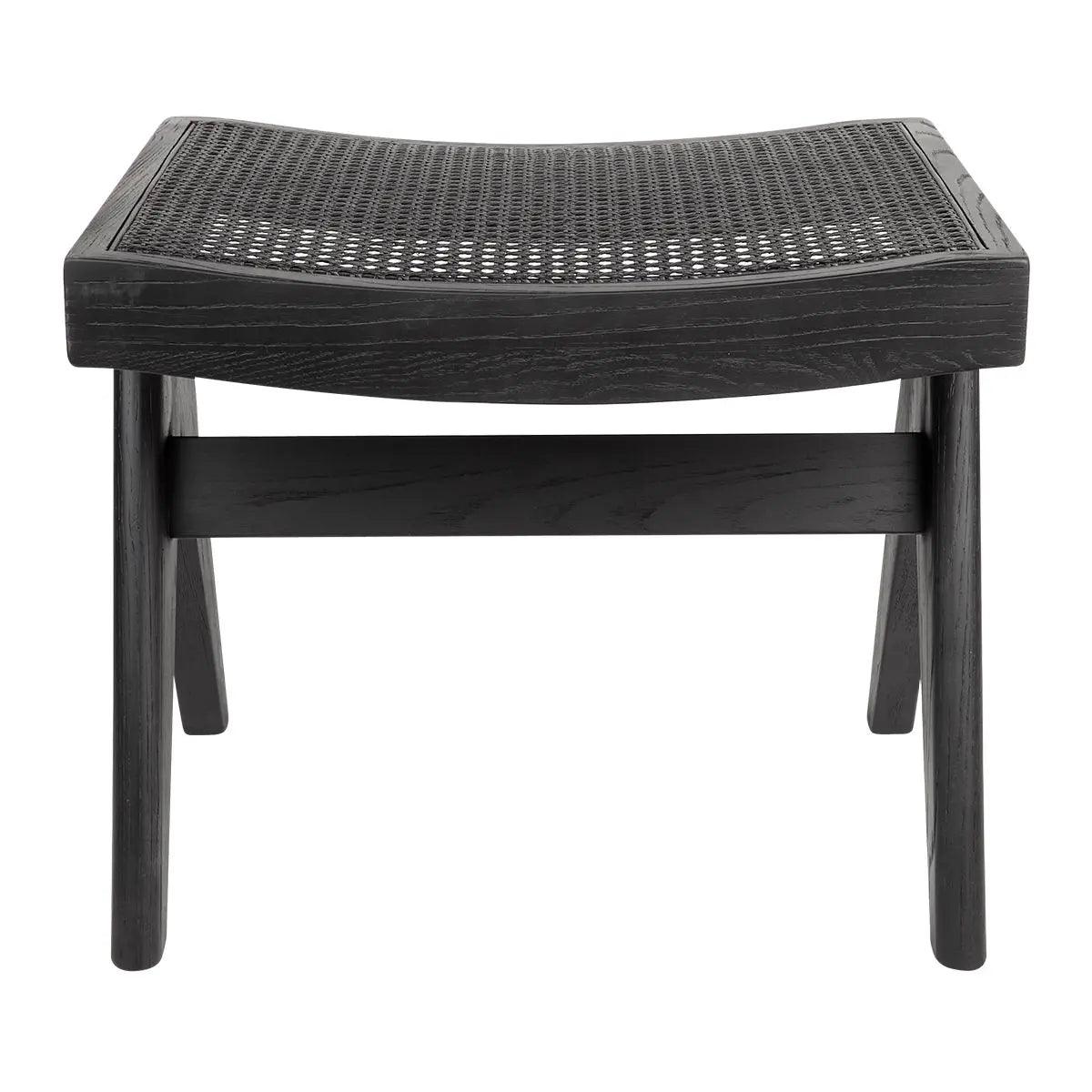 Cafe Lighting & Living Cuban Rattan Stool - Black - Stool323129320294120132 3