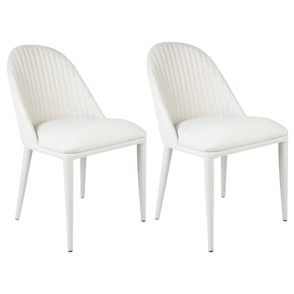 Cafe Lighting & Living Dante Panelled Dining Chair Set of 2 - Natural - Chair x 2324989320294118306 1