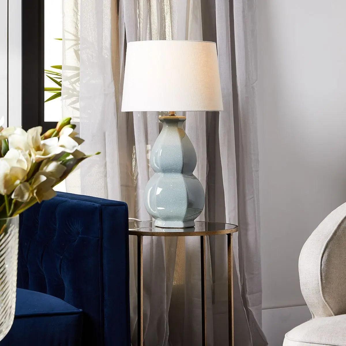 Cafe Lighting & Living Erica Table Lamp - Duck Egg Blue - Table Lamp and Shade119239320294101315 2