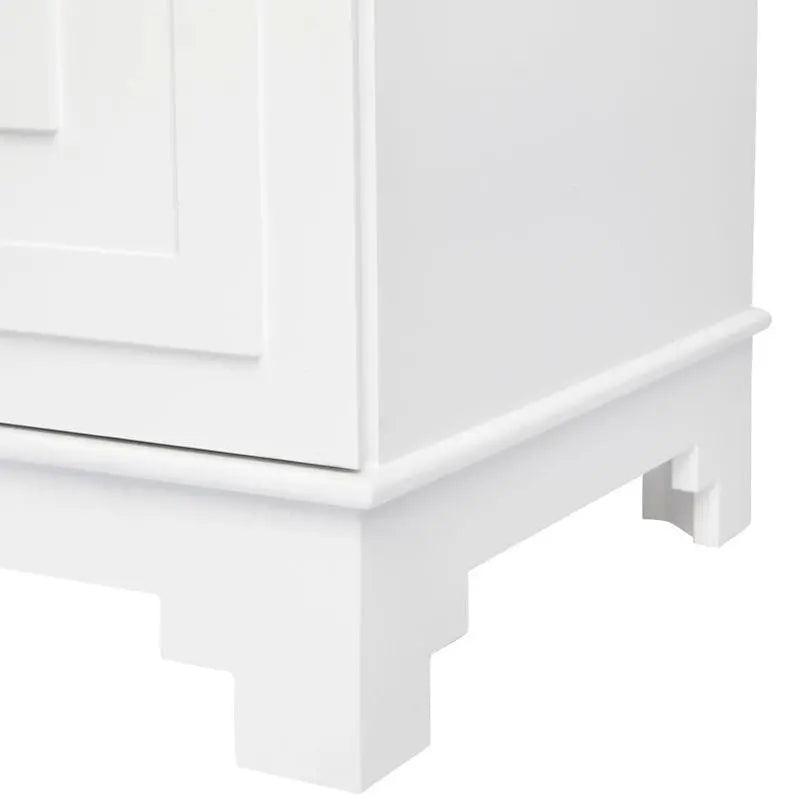 Cafe Lighting & Living Greek Key Bedside Table - White - Bedside Table317089320294105191 5