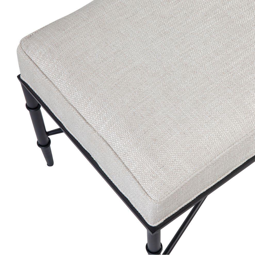 Cafe Lighting & Living Hacienda Bench Ottoman - Natural Linen-Ottoman-Cafe Lighting & Living-Prime Furniture