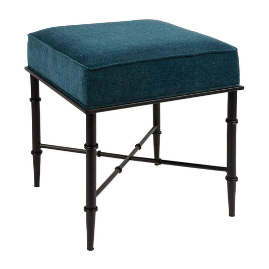 Cafe Lighting & Living Hacienda Stool - Teal Chenille - Stool321409320294111666 1