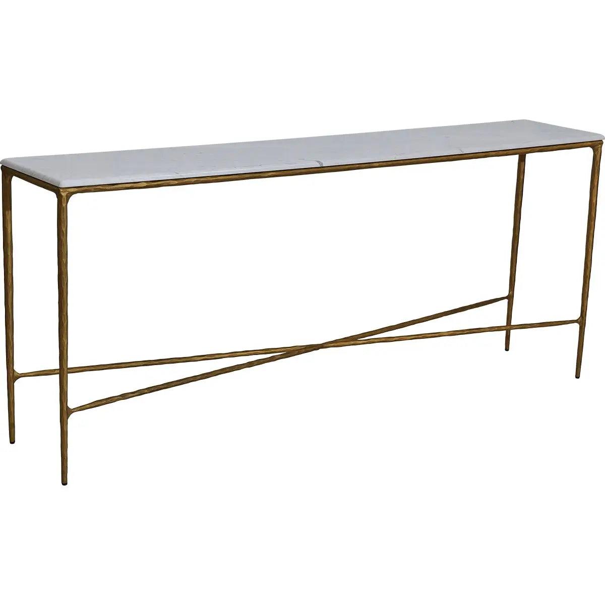 Cafe Lighting & Living Heston Marble Console Table - Large Brass - Console TableB321849320294114414+9320294114421 4