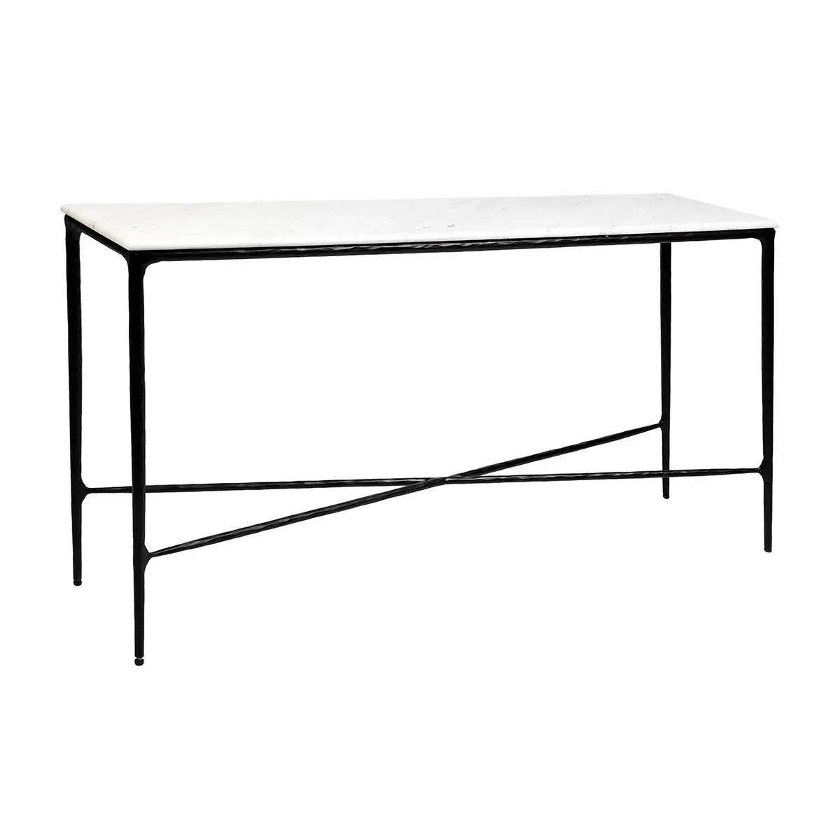 Cafe Lighting & Living Heston Marble Console Table - Medium Black - Console TableB322809320294115718+9320294115725 3