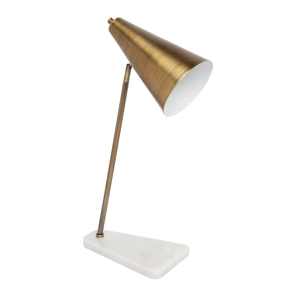 Cafe Lighting & Living Jaggar Marble Task Lamp - Brass - Table Lamp122359320294118238 1