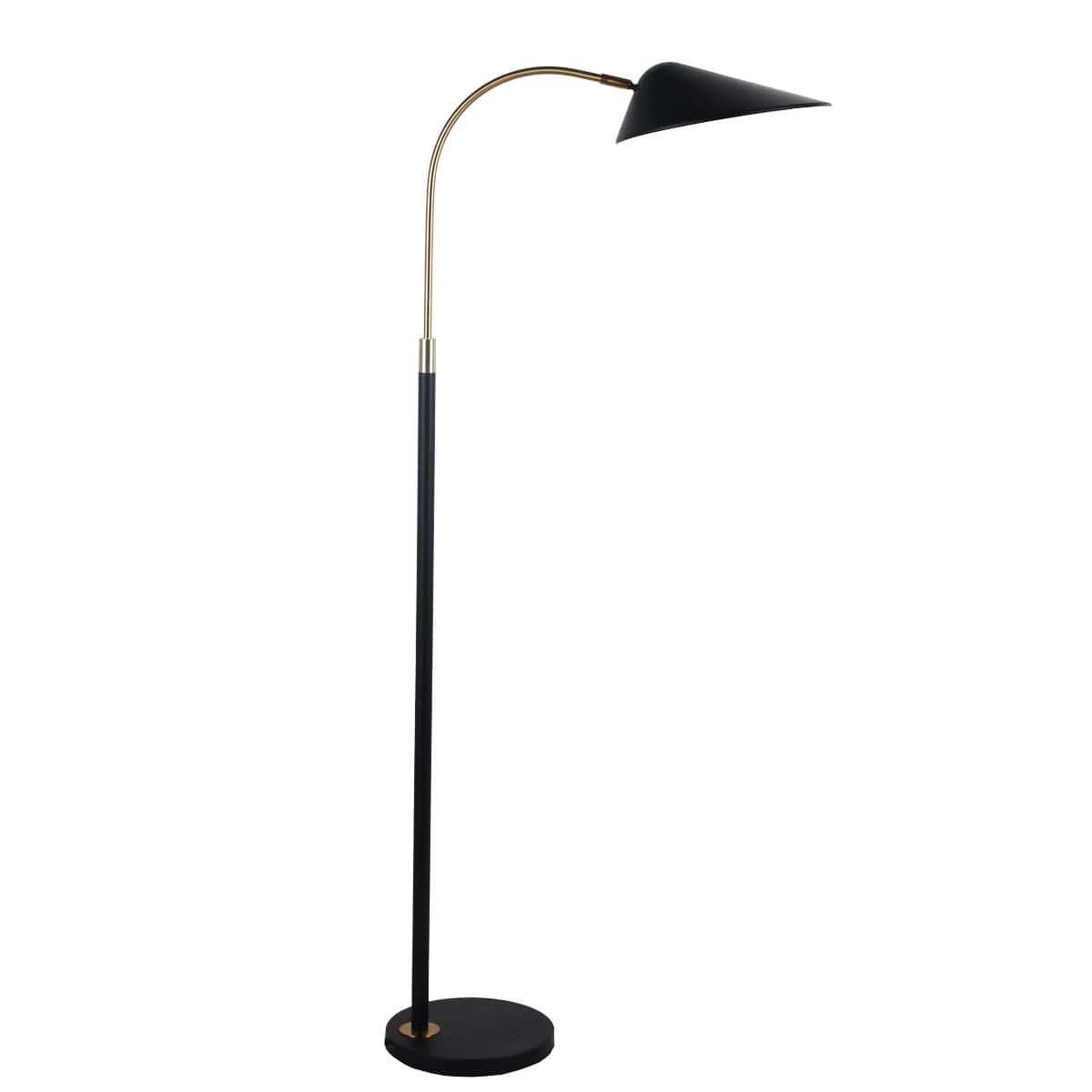 Cafe Lighting & Living Kenya Floor Lamp - Black-Lamp Base and Lamp Shade-Cafe Lighting & Living-Prime Furniture