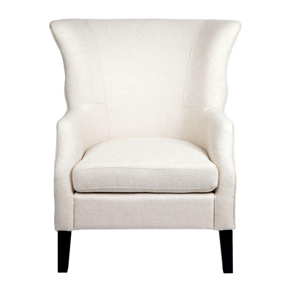 Cafe Lighting & Living Kristian Wing Back Arm Chair Natural Linen - Arm Chairs326629320294122013 2