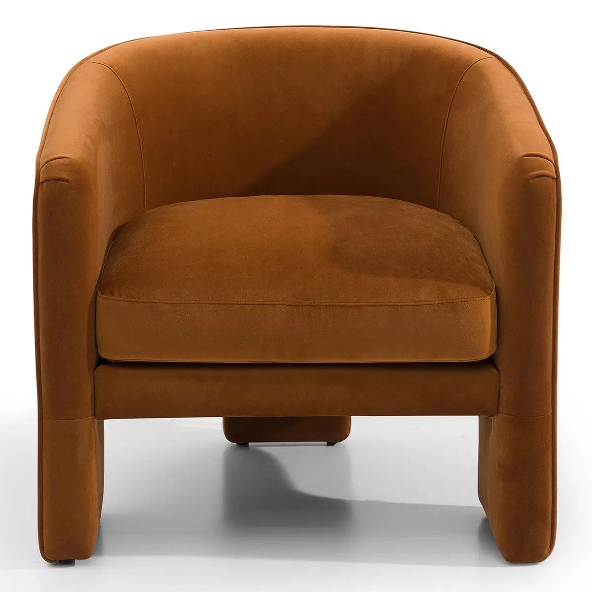 Cafe Lighting & Living Kylie Occasional Chair - Caramel Velvet - Chair325759320294119884 2