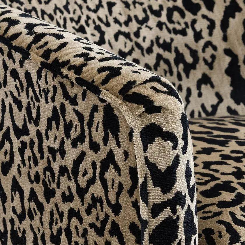 Cafe Lighting & Living Kylie Occasional Chair - Leopard Chenille - Chair325749320294119877 5