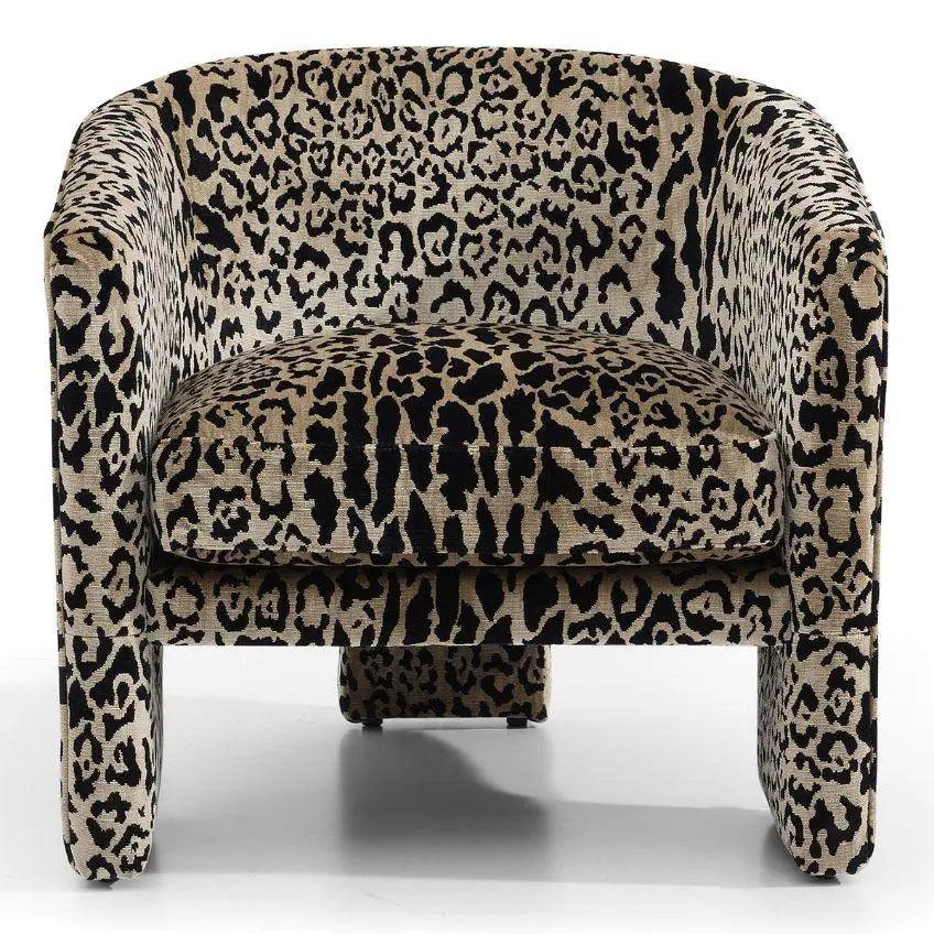 Cafe Lighting & Living Kylie Occasional Chair - Leopard Chenille - Chair325749320294119877 2