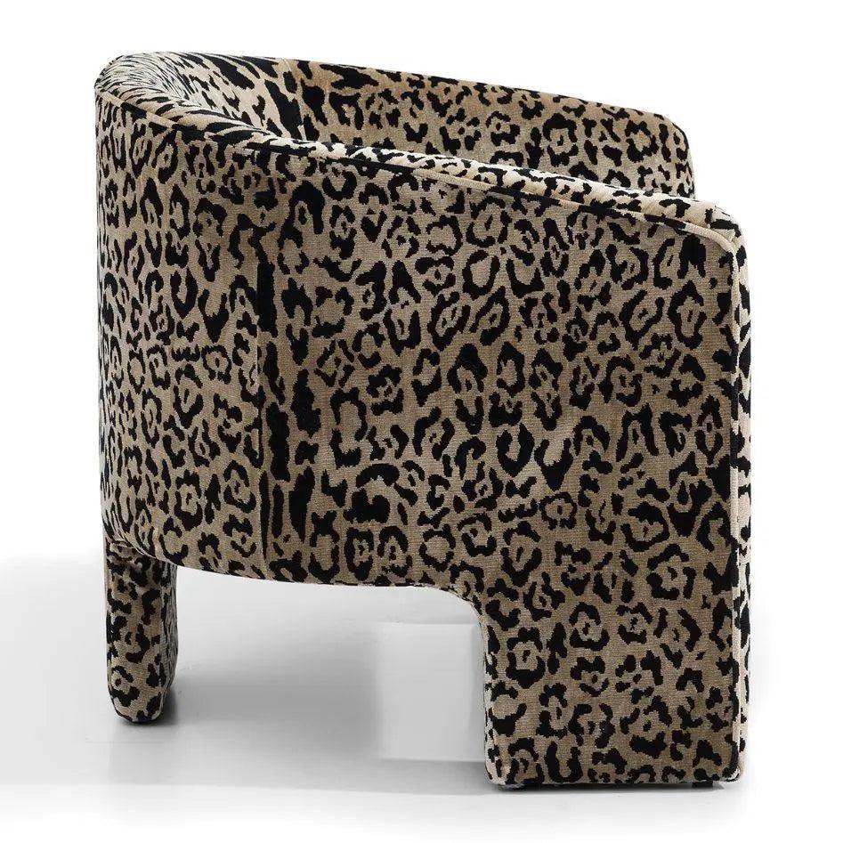 Cafe Lighting & Living Kylie Occasional Chair - Leopard Chenille - Chair325749320294119877 3