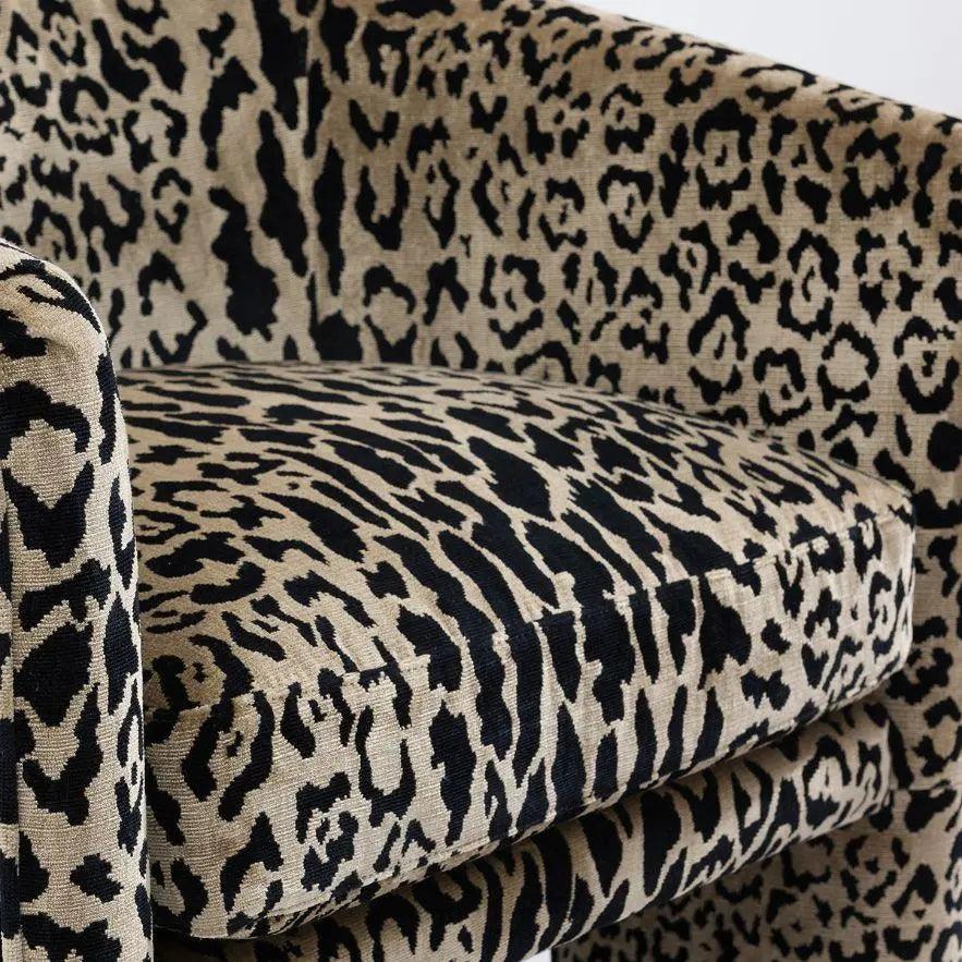 Cafe Lighting & Living Kylie Occasional Chair - Leopard Chenille - Chair325749320294119877 6