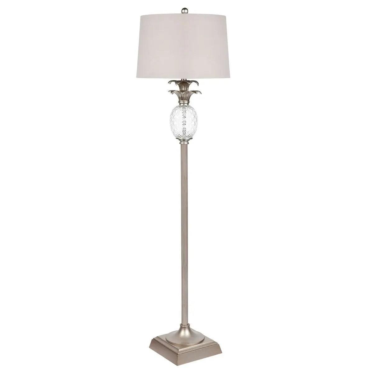 Cafe Lighting & Living Langley Floor Lamp - Antique Silver - Floor Lamp and Shade116179320294110478 2