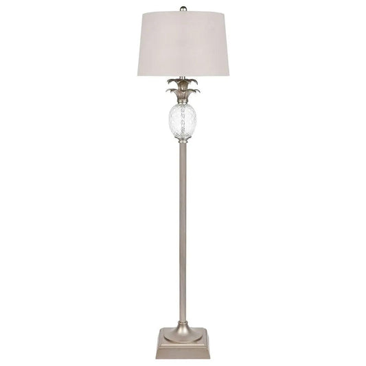 Cafe Lighting & Living Langley Floor Lamp - Antique Silver - Floor Lamp and Shade116179320294110478 1