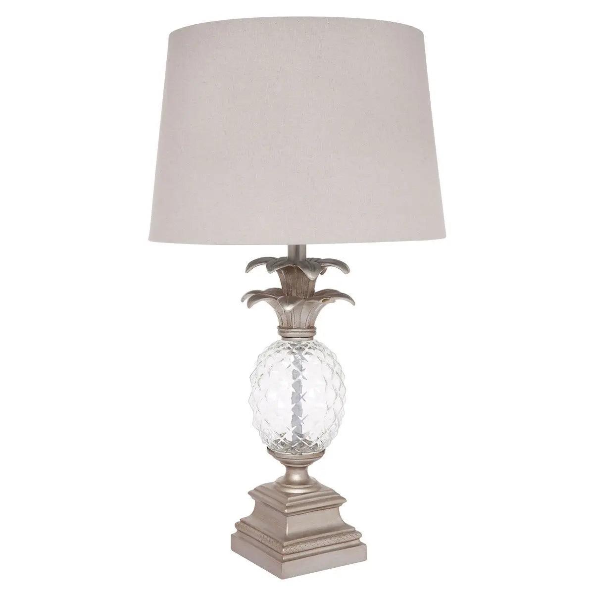 Cafe Lighting & Living Langley Table Lamp - Antique Silver - Table Lamp and Shade116289320294096321 2