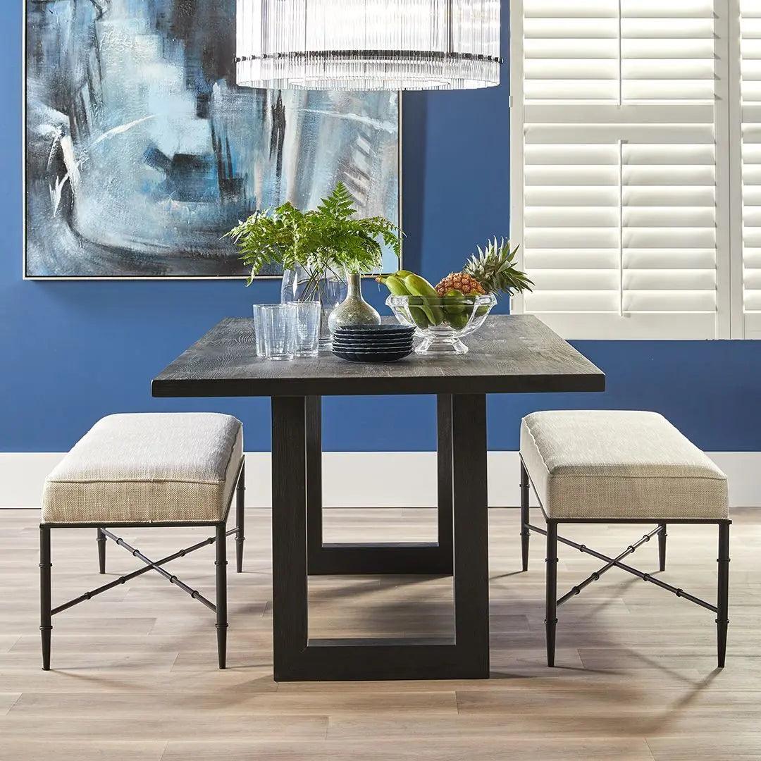 Cafe Lighting & Living Leeton Dining Table - 2m Black - Dining TableB323589320294116548+9320294123799 4