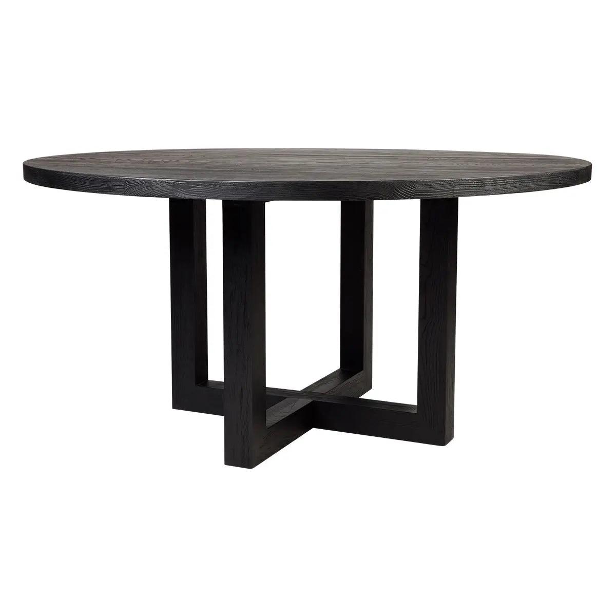 Cafe Lighting & Living Leeton Round Dining Table - Black - Dining TableB323569320294116524+9320294122785 3