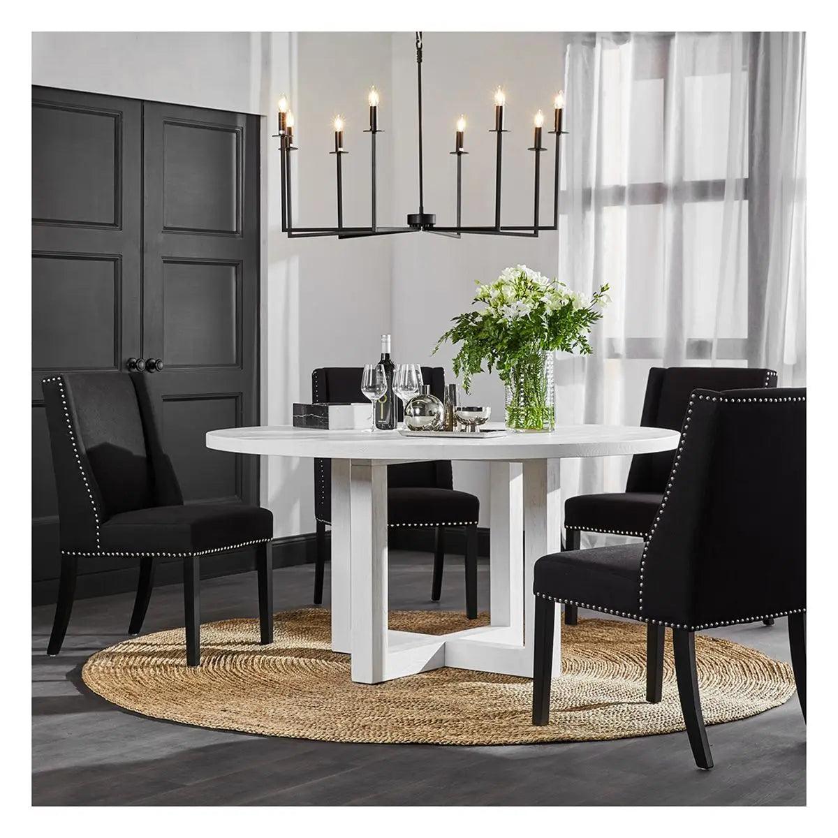 Cafe Lighting & Living Leeton Round Dining Table - White B32357 - Dining TableB323579320294116531+9320294123089 2