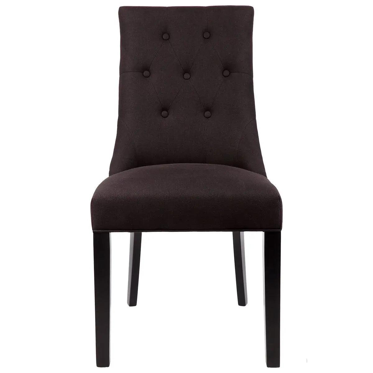 Cafe Lighting & Living London Dining Chair Set of 2 - Black Linen - Chair x 2322109320294115060 3