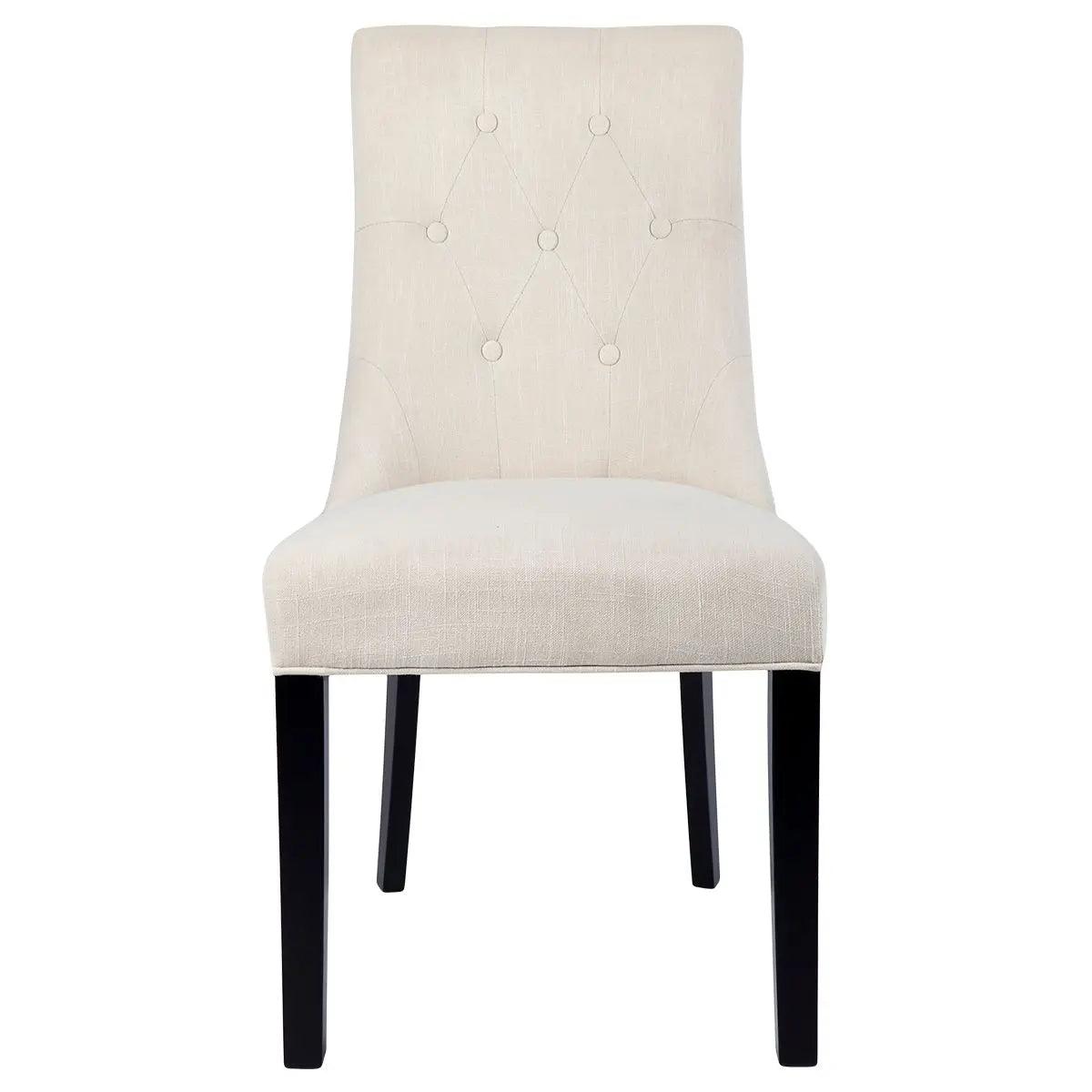 Cafe Lighting & Living London Dining Chair Set of 2 - Natural Linen - Chair x 2322099320294115053 3