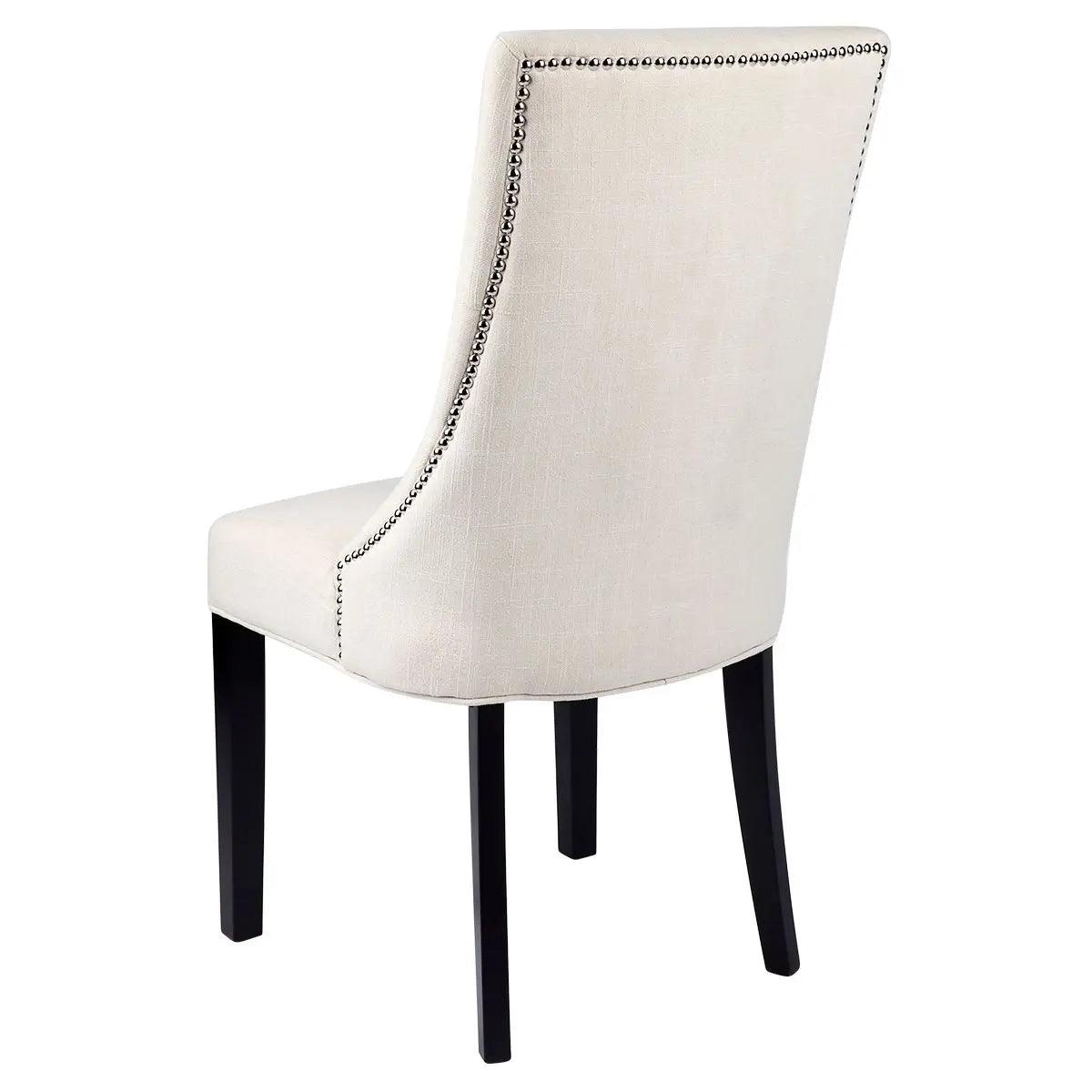 Cafe Lighting & Living London Dining Chair Set of 2 - Natural Linen - Chair x 2322099320294115053 4