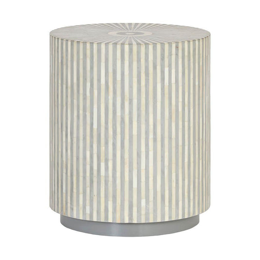 Cafe Lighting & Living Makayla Bone Inaly Side Table Grey - Side Table327029320294123195 1