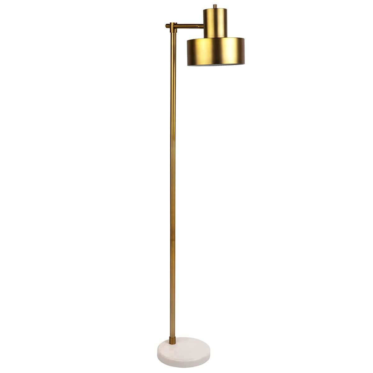 Cafe Lighting & Living Marlin Floor Lamp - Gold 12099-Floor Lamp and Shade-Cafe Lighting & Living-Prime Furniture