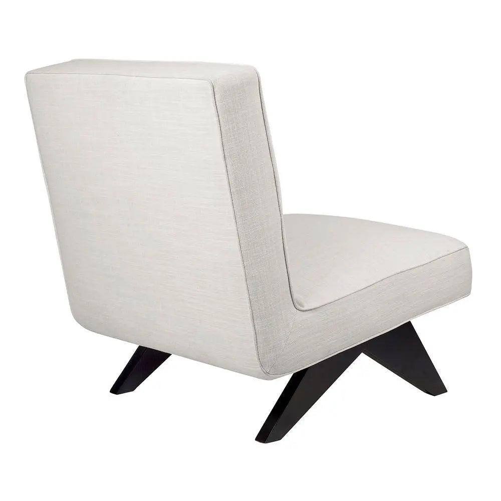 Cafe Lighting & Living Martyn Slipper Chair - Off White Linen - Chair322269320294115794 4