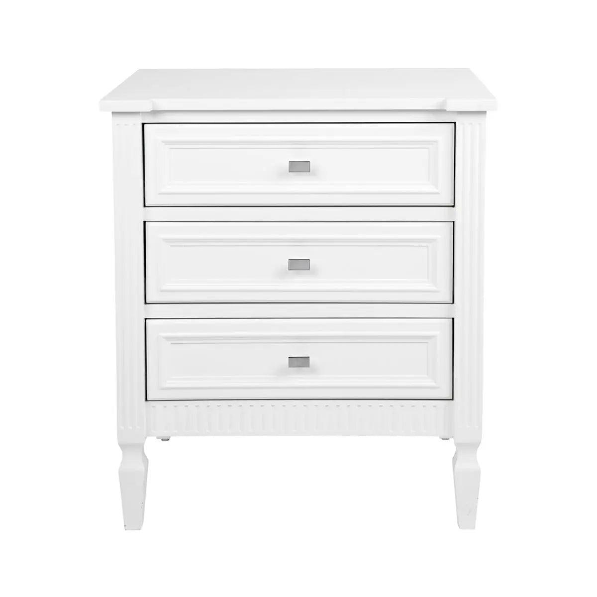 Cafe Lighting & Living Merci Bedside Table - Large White - Bedside Table309669320294091135 1