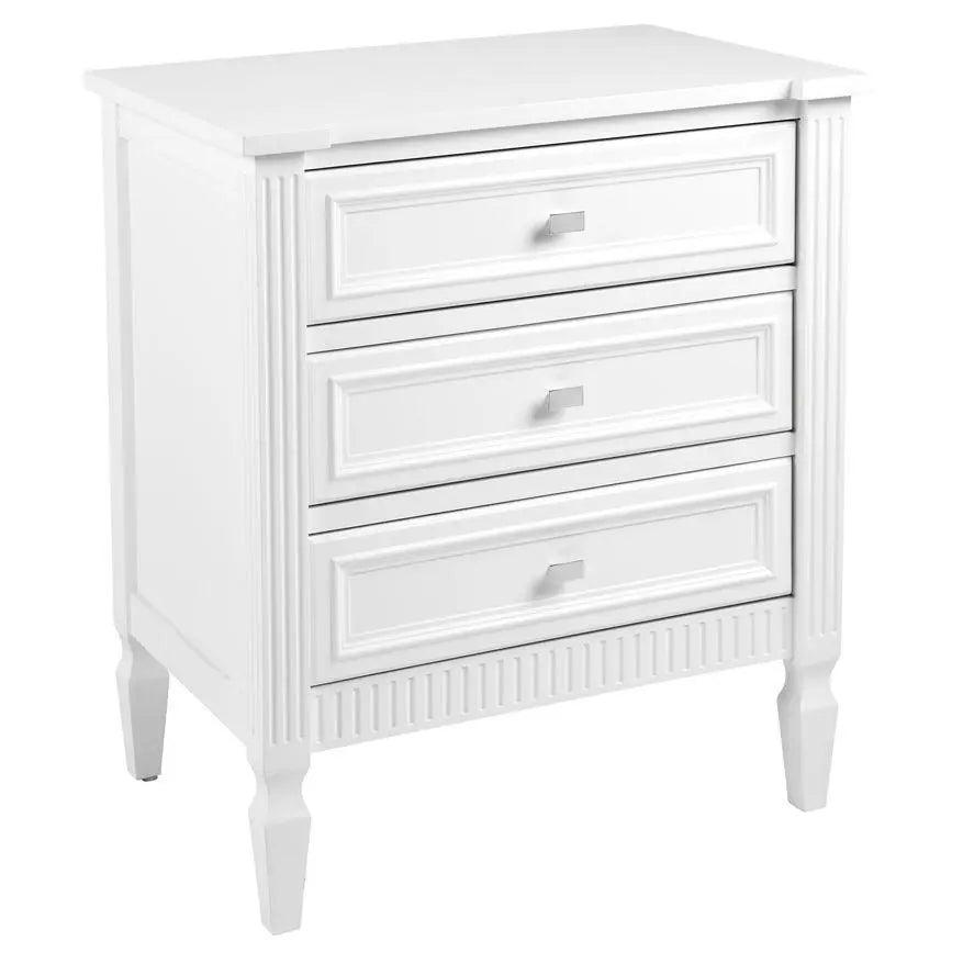 Cafe Lighting & Living Merci Bedside Table - Large White - Bedside Table309669320294091135 2