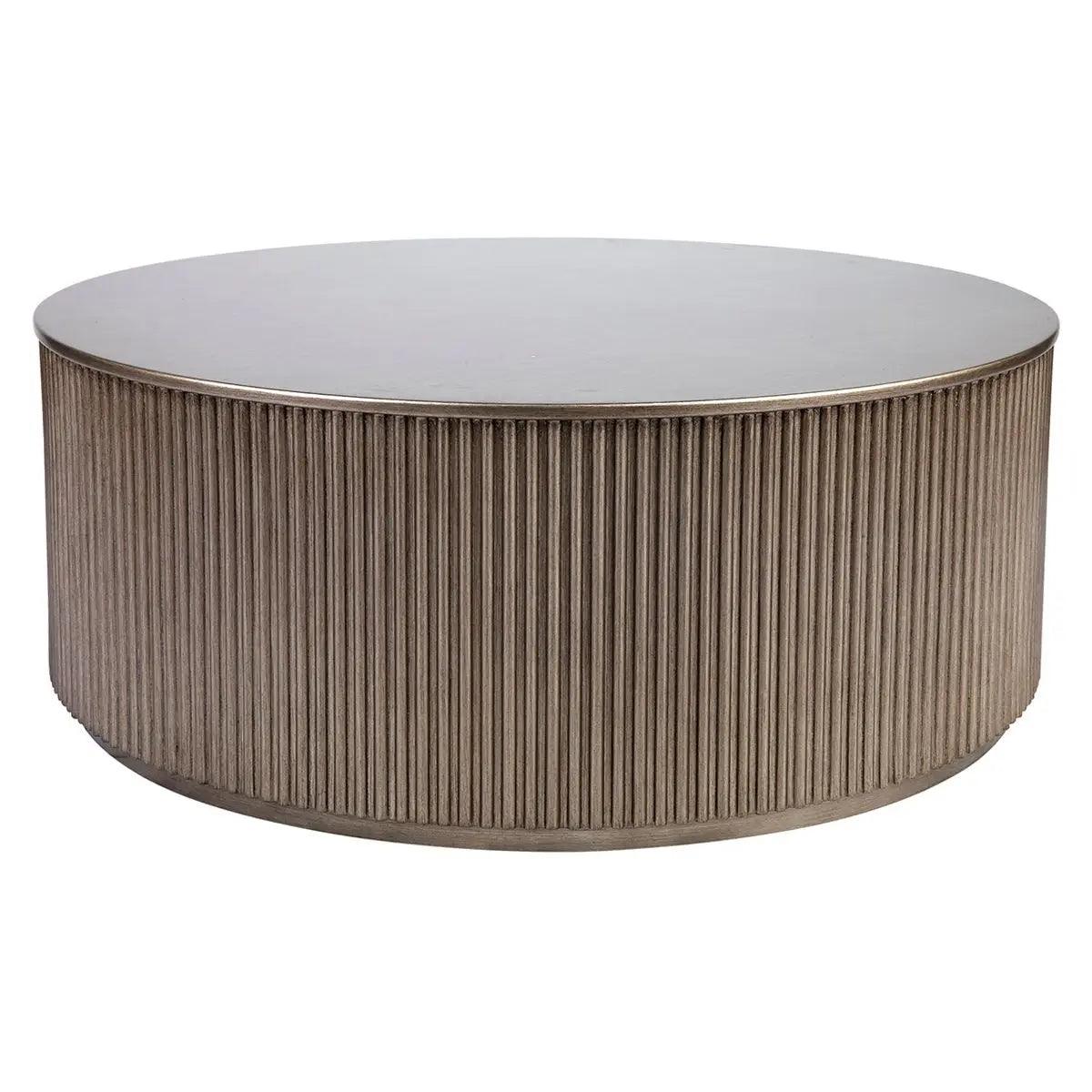 Cafe Lighting & Living Nomad Round Coffee Table - Antique Gold - Coffee Table323009320294120002 1