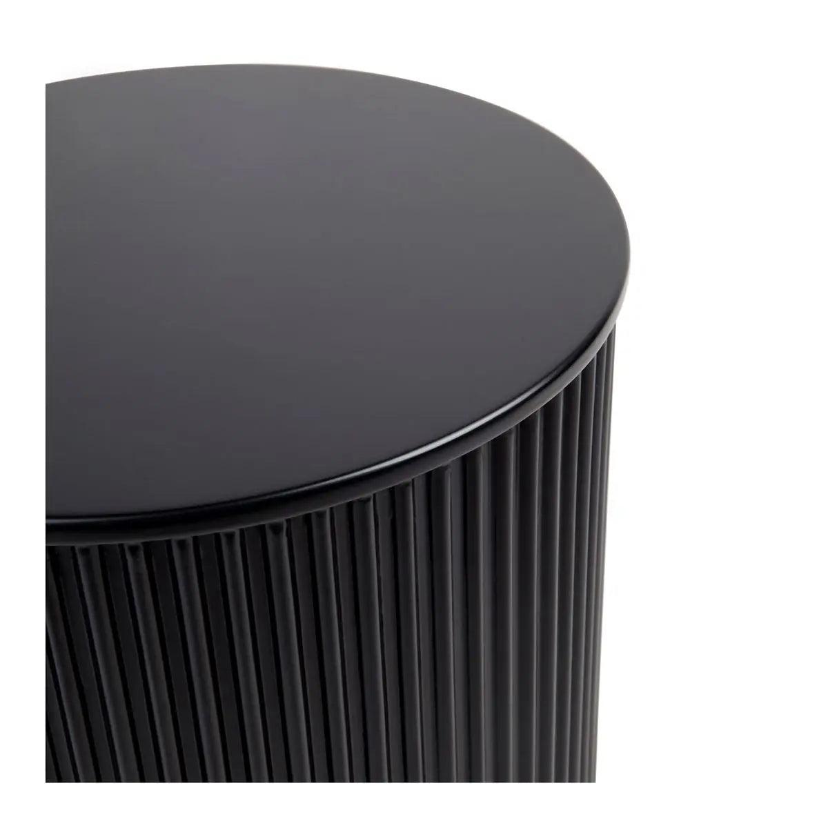 Cafe Lighting & Living Nomad Round Side Table - Black - Side Table322989320294119792 3