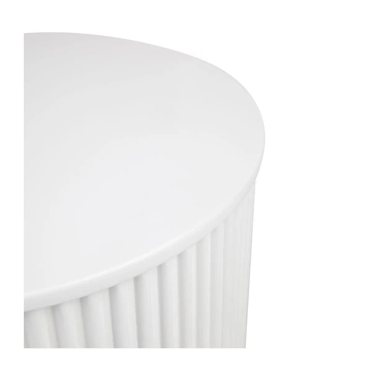 Cafe Lighting & Living Nomad Round Side Table - White 32299 - Side Table322999320294119808 3