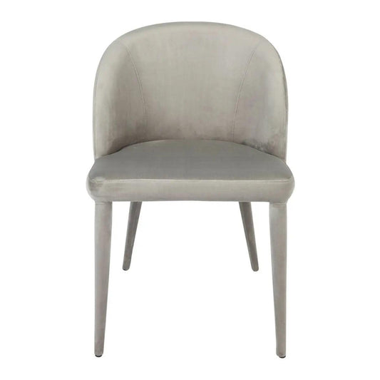 Cafe Lighting & Living Paltrow Dining Chair - Grey Velvet - Chair325019320294118337 1