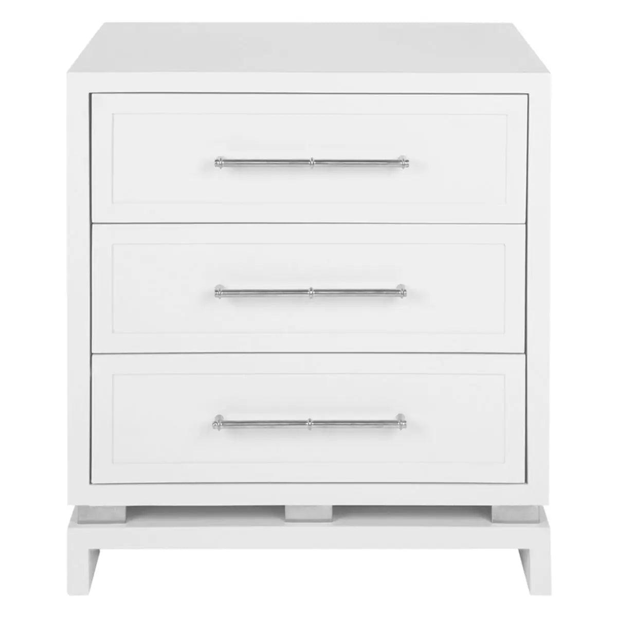 Cafe Lighting & Living Pearl Bedside Table - Large White 31938 - Bedside Table319389320294109953 1