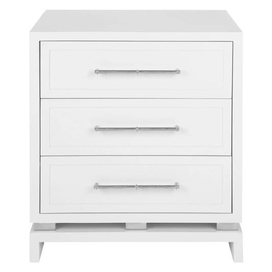 Cafe Lighting & Living Pearl Bedside Table - Large White 31938 - Bedside Table319389320294109953 1