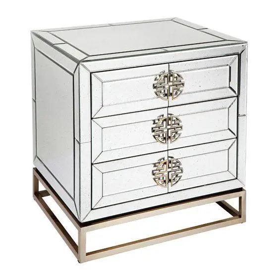 Cafe Lighting & Living Rochester Mirrored Bedside Table - Bedside Table314749320294098387 2