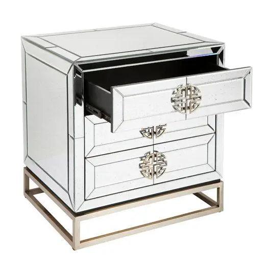 Cafe Lighting & Living Rochester Mirrored Bedside Table - Bedside Table314749320294098387 3