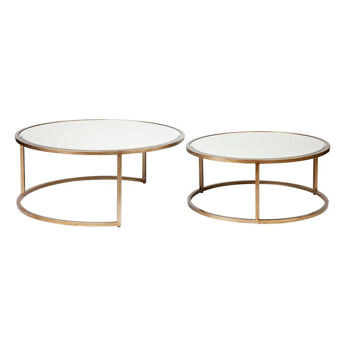 Cafe Lighting & Living Serene Nesting Coffee Tables - Antique Gold - Coffee Table324879320294119259 2